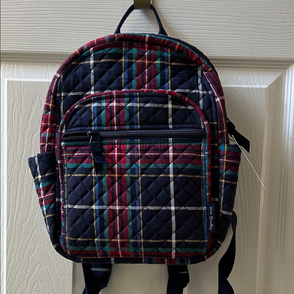 New: Vera Bradley Multicolor Plaid Backpack